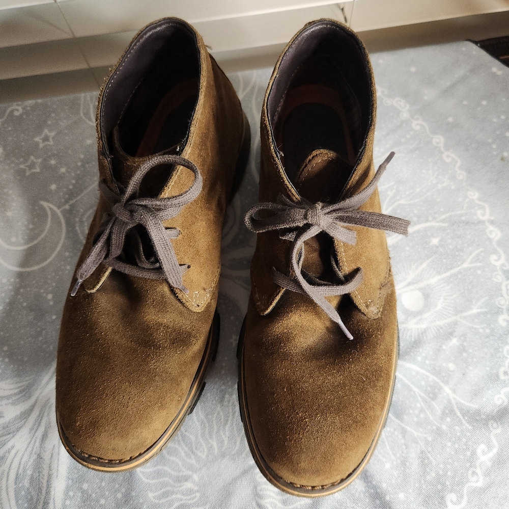 Men's Dunham Brown Leather Suede Chukka Boots Size 11.5‎ - Picture 9 of 14